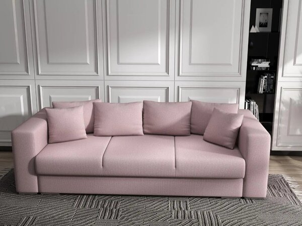 Canapea extensibilă dumonde cu ladă de depozitare Gloria Enjoy Flamingo 240x100 cm