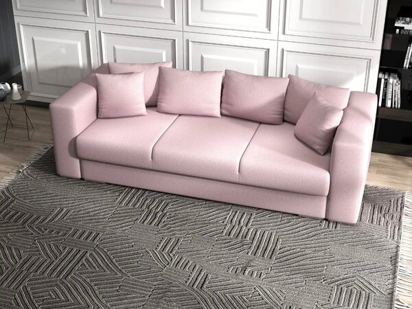 Canapea extensibilă dumonde cu ladă de depozitare Gloria Enjoy Flamingo 240x100 cm