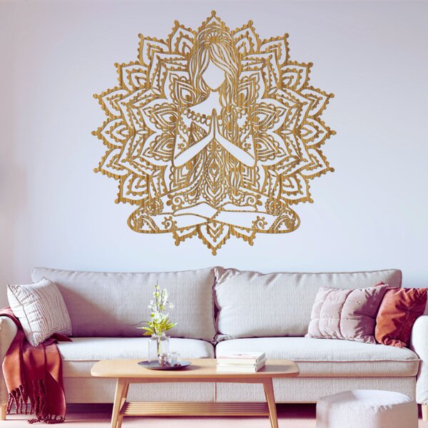 Decor de perete mandala din lemn | SERENITAS