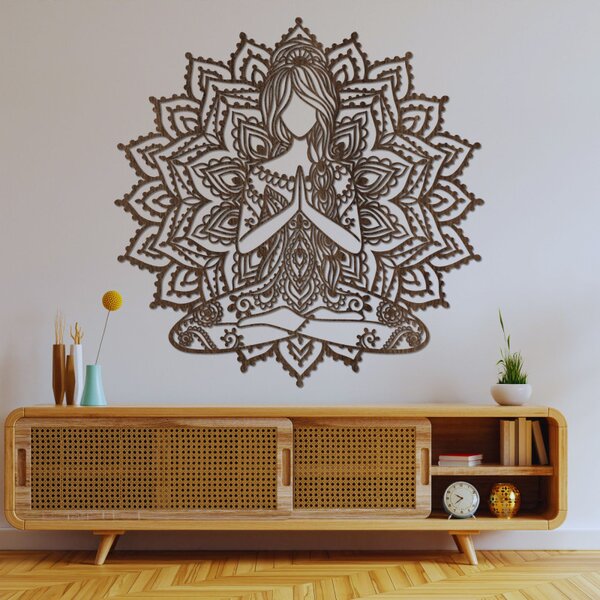 Decor de perete mandala din lemn | SERENITAS