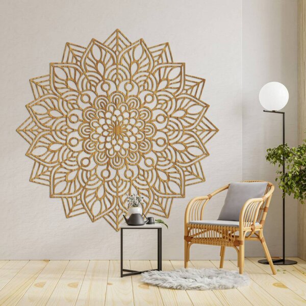 Mandala de lemn pe perete | LAFET
