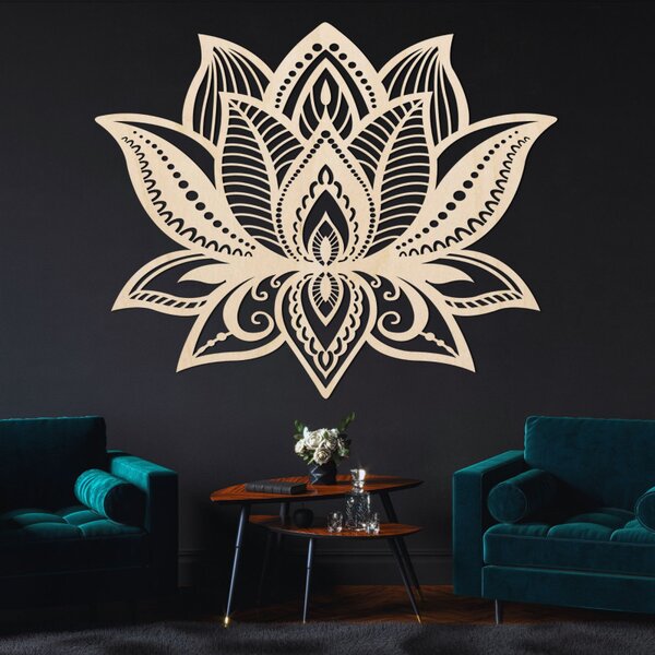 Pictură pe lemn Floare de lotus | CORLUCIS