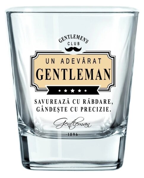 Pahar whisky „Savurează cu răbdare, gândește cu precizie"