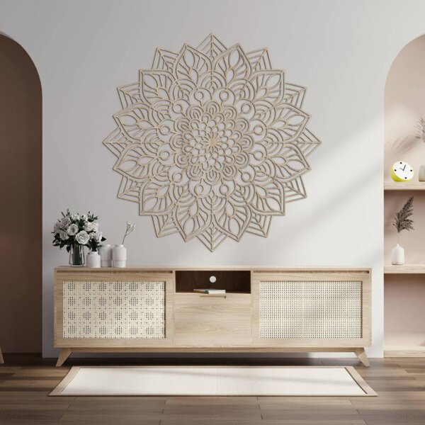 Mandala de lemn pe perete | LAFET