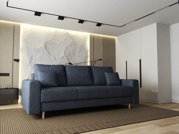 Canapea extensibilă dumonde cu ladă de depozitare Kronos Enjoy Antracit 210x100 cm