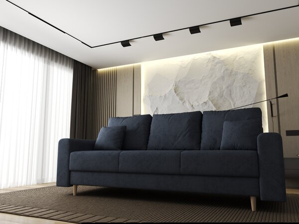 Canapea extensibilă dumonde cu ladă de depozitare Kronos Enjoy Antracit 210x100 cm