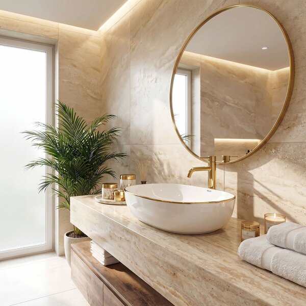 Lavoar de blat Rea CLEO White Gold Edge