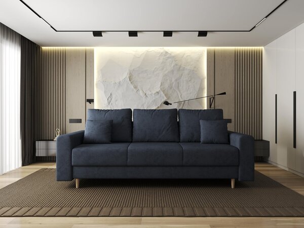 Canapea extensibilă dumonde cu ladă de depozitare Kronos Enjoy Antracit 210x100 cm