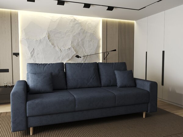 Canapea extensibilă dumonde cu ladă de depozitare Kronos Enjoy Antracit 210x100 cm