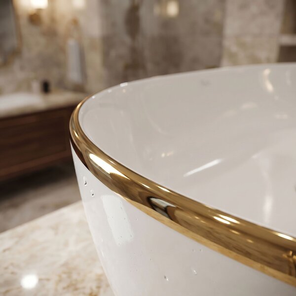 Lavoar de blat Rea CLEO White Gold Edge