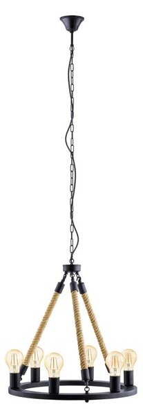 Eglo 49694 - Candelabru FINDLAY pe lanț, 6xE27/60W