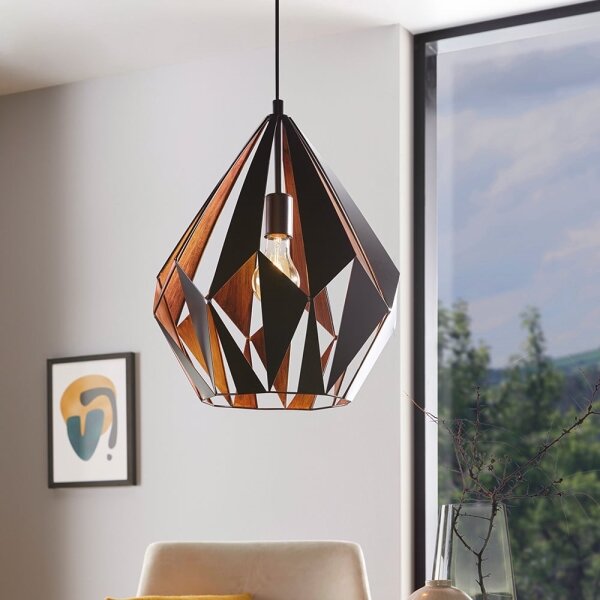 Eglo 49878 - Lampa suspendata CARLTON 1 1xE27/60W/230V