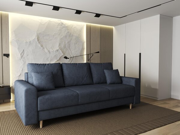 Canapea extensibilă dumonde cu ladă de depozitare Kronos Enjoy Antracit 210x100 cm