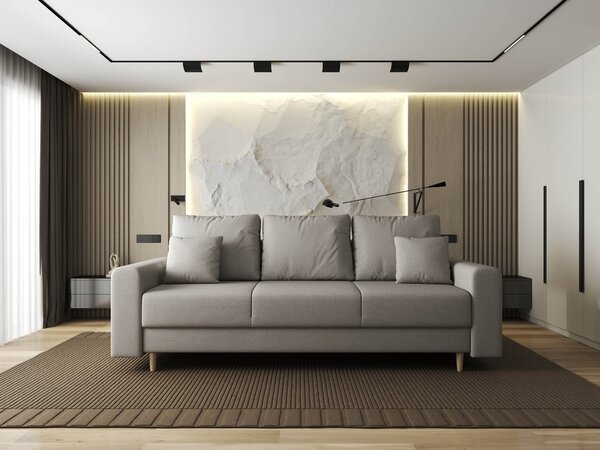 Canapea extensibilă dumonde cu ladă de depozitare Kronos Enjoy Bej 210x100 cm