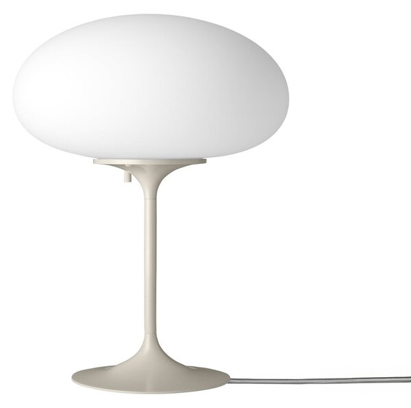 GUBI Lampa de masă Gubi Stemlite, gri pietricel, înălțime 42 cm, dimabil, reglabil, Gri, Camera de zi / sufragerie, Metal, Design