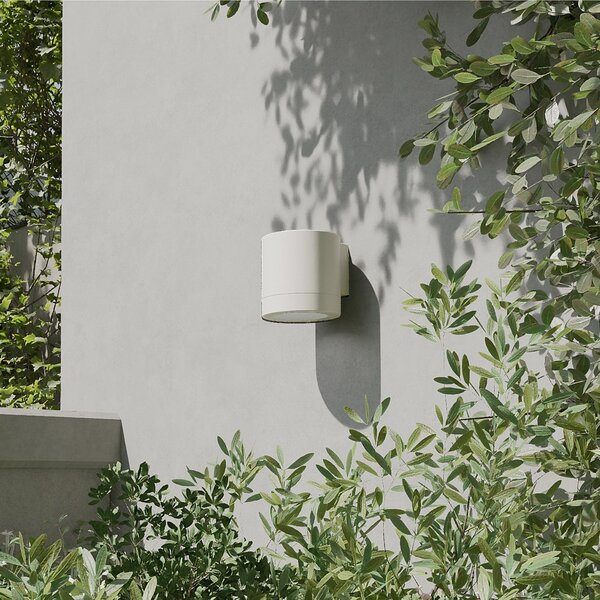 Philips Lampa de exterior Fylx, albă, metal, IP44, GU10, reglabil, Alb, Aluminiu