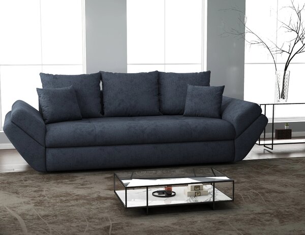 Canapea extensibilă dumonde cu ladă de depozitare Loana Enjoy Antracit 250x100 cm