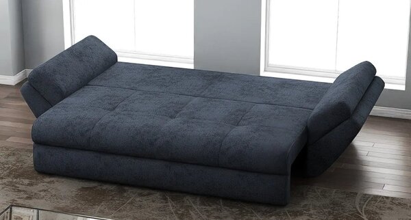 Canapea extensibilă dumonde cu ladă de depozitare Loana Enjoy Antracit 250x100 cm