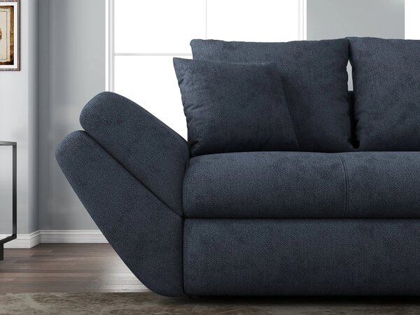 Canapea extensibilă dumonde cu ladă de depozitare Loana Enjoy Antracit 250x100 cm