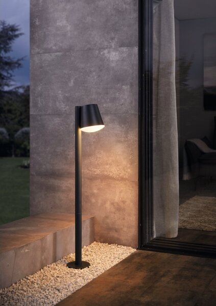 Eglo 33561 - Lampă LED dimabilă de exterior CALDIERO-C 1xE27/9W/230V IP44 antracit