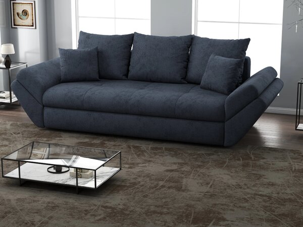 Canapea extensibilă dumonde cu ladă de depozitare Loana Enjoy Antracit 250x100 cm