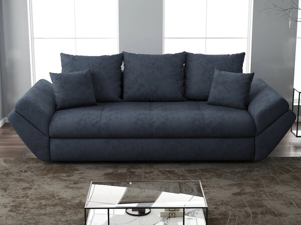 Canapea extensibilă dumonde cu ladă de depozitare Loana Enjoy Antracit 250x100 cm