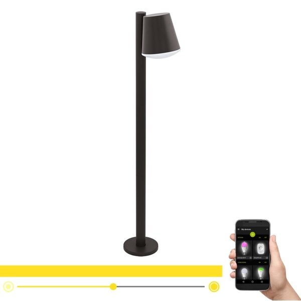 Eglo 33561 - Lampă LED dimabilă de exterior CALDIERO-C 1xE27/9W/230V IP44 antracit