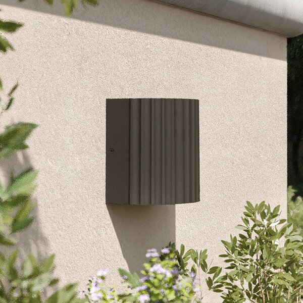 Philips Lampa de perete pentru exterior cu LED Zyra, lumină orientată în, Gri, Aluminiu