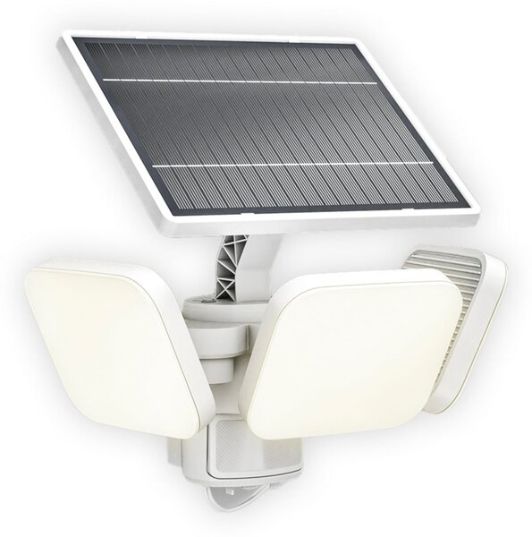 Philips Lampa solară cu LED Zyren, albă, 3.000 K, senzor, IP65, Alb, Plastic