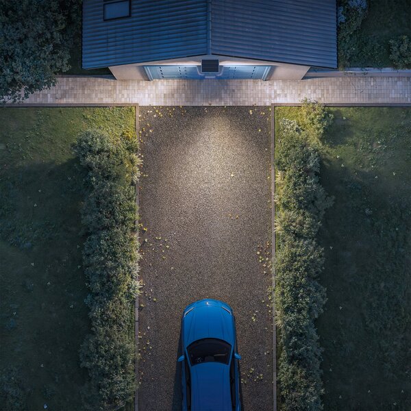 Philips Lampa solară cu LED Zyren, albă, 5.000 K, senzor, IP65, Alb, Plastic
