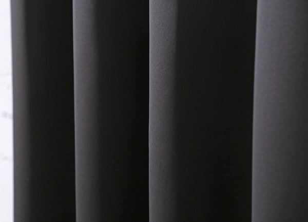 2x draperie neagra OXFORD 140x250 cm