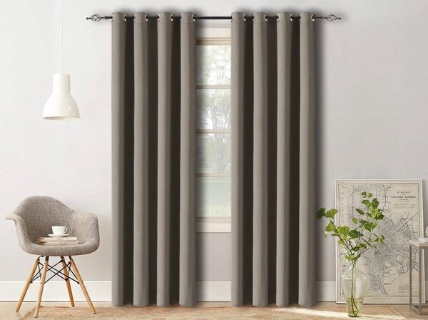 Draperie OXFORD maro-gri 140x250 cm Agatat: Rejansa