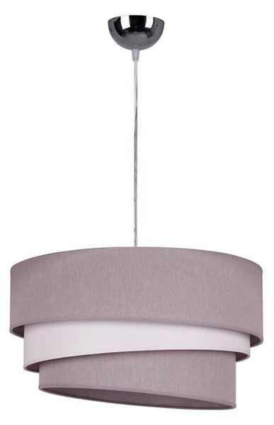 Lustră pe cablu Duolla TRIO 1xE27/40W/230V d. 45 cm gri/alb