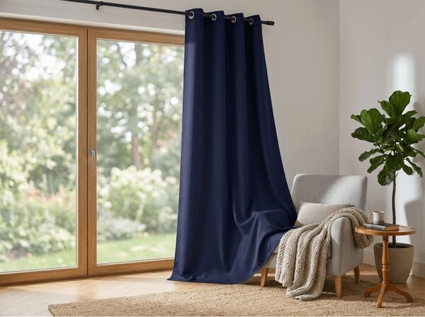 Draperie albastru inchis OXFORD LIGHT 140x250 cm Agatat: Rejansa