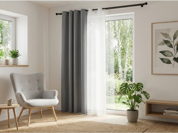 Draperie gri deschis OXFORD 140x270 cm Agatat: Rejansa