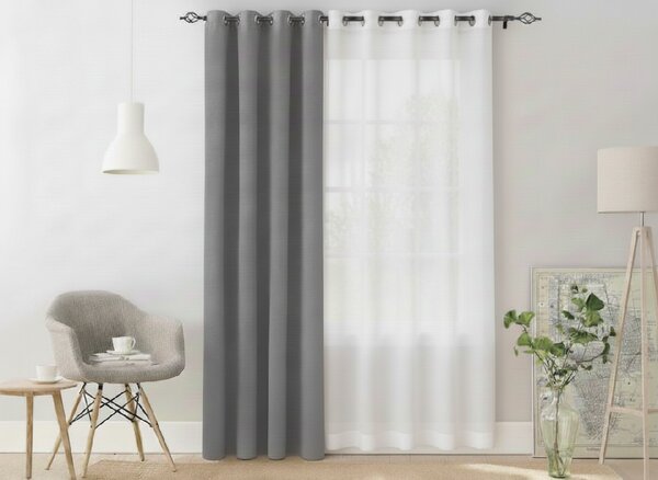 Draperie gri deschis OXFORD 140x270 cm Agatat: Rejansa