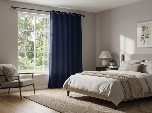 Draperie albastru inchis OXFORD LIGHT 140x250 cm Agatat: Rejansa
