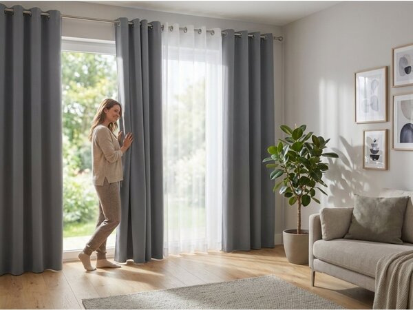 Draperie gri deschis OXFORD 140x270 cm Agatat: Rejansa