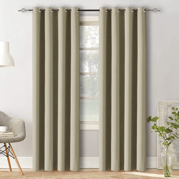 Draperie OXFORD 140x250 cm, bej deschis Agatat: Inele metalice