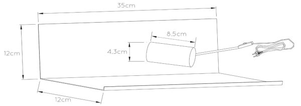 Lucide 06218/01/30 - Aplică perete SEBO 1xE27/40W/230V negru