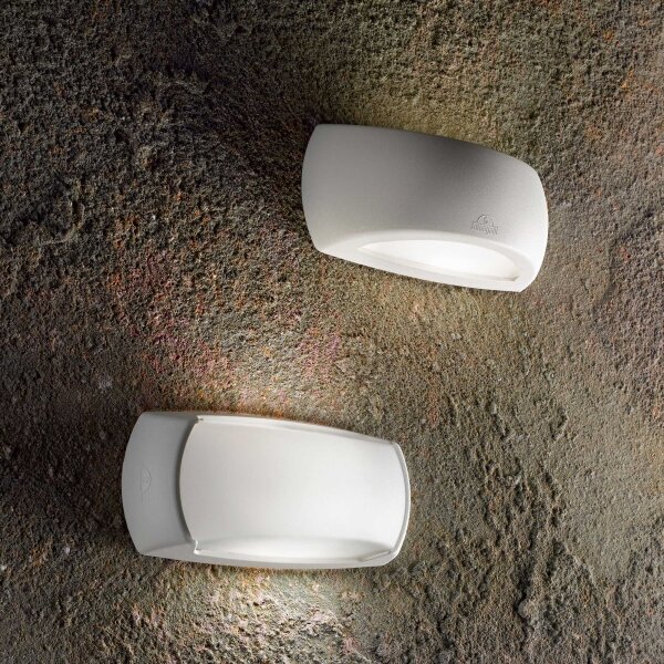 Ideal lux - Aplică perete exterior 1xE27/23W/230V alb IP66