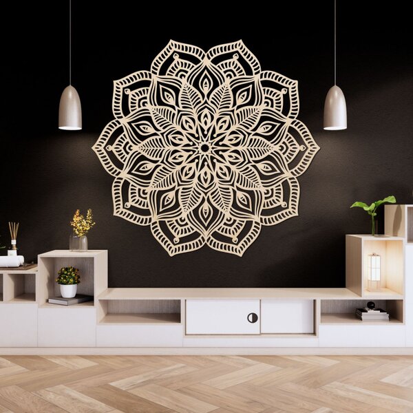 Mandala din lemn pe perete | COUNESS