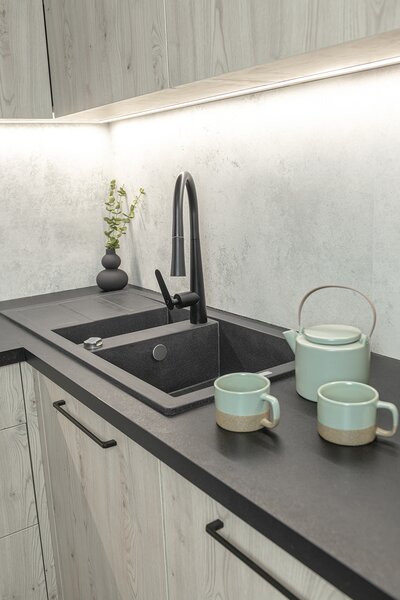 Laveo Barbados chiuvetă din granit 78x48 cm bej SBB420T