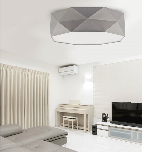 Plafoniera KANTOOR 4xE27/60W/230V gri