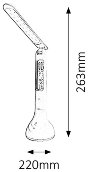 Lampă LED de masă Rabalux 1515 JUSTIN LED/4W/USB