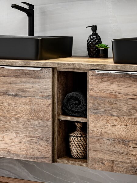 Comad Sante Fe Oak dulap 60x17x65 cm cu oglinda stejar SANTAFEOAK84-60-A-2D