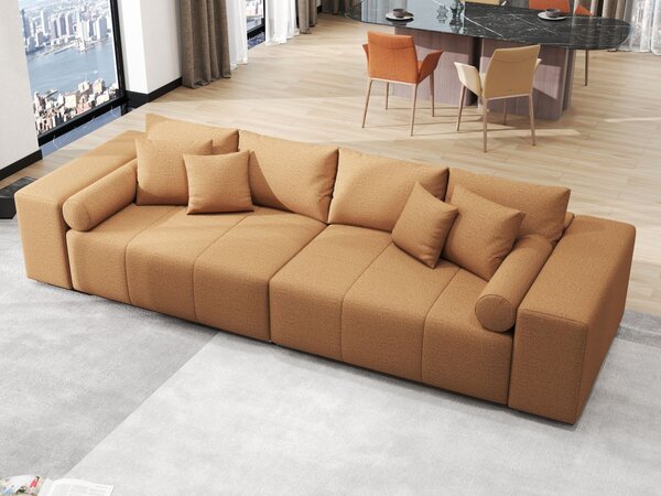 Canapea extensibilă dumonde cu ladă de depozitare Marbela Enjoy Mango XXL 295x120 cm