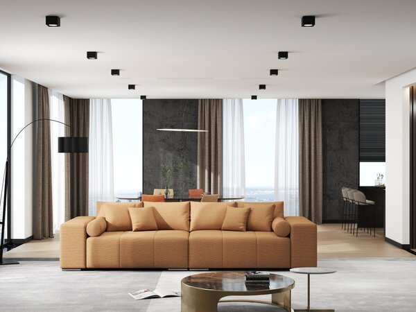 Canapea extensibilă dumonde cu ladă de depozitare Marbela Enjoy Mango XXL 295x120 cm