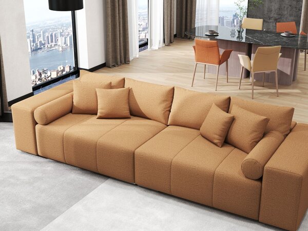 Canapea extensibilă dumonde cu ladă de depozitare Marbela Enjoy Mango XXL 295x120 cm