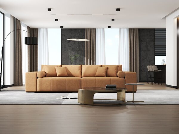Canapea extensibilă dumonde cu ladă de depozitare Marbela Enjoy Mango XXL 295x120 cm